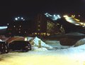 Day 3 - Night view of Niesko Scot Hotel, and up the mountain.JPG